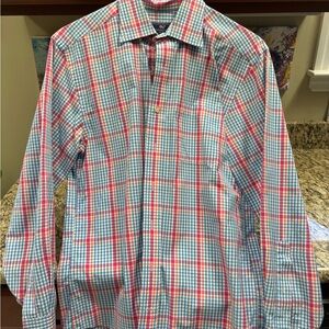 Vineyard Vines Blue and Red Checkered Shirt Small